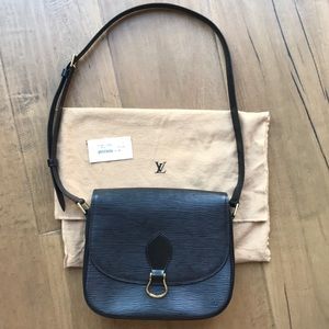 Louis Vuitton Epi Leather Saint Cloud Purse Black